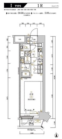 RELUXIA　CITY　北新宿の物件間取画像